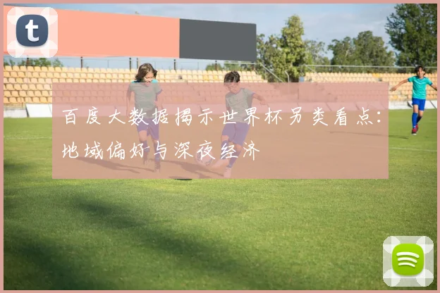 百度大数据揭示世界杯另类看点:地域偏好与深夜经济